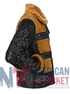 Salvador Carla Studded Leather Jacket