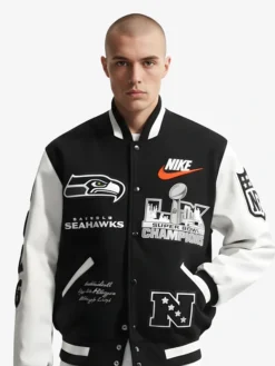 Seattle Seahawks x Nike Super Bowl Destroyer Champions Jacket
