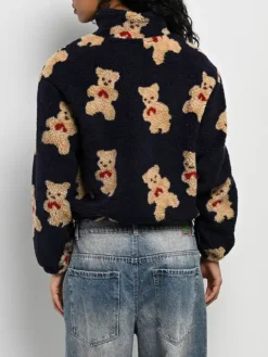 Sherpa Teddy Bear Fur Zip Jacket
