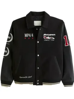 Shop Abercrombie McLaren Varsity Jacket