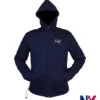 Shop Arcteryx Beta Blue Polyester Hooded Jacket front view