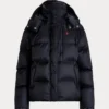 Shop Ralph Lauren Blue Puffer Jacket 