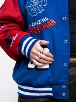 Shop Spider Man Varsity Jacket