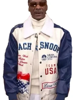 Snoop Dogg Team USA Coach Varsity Jacket
