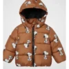 Snoopy Brown Puffer Jacket