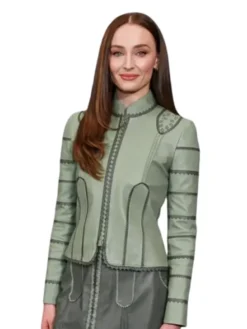 Sophie Turner Film Festival 2026 Leather Jacket