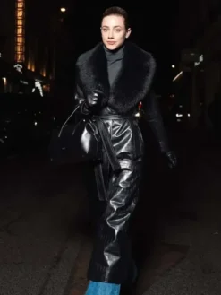 Street Style Lili Reinhart Black Trench Coat