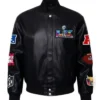 Super Bowl 2026 Black Leather Jacket