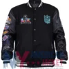 Super Bowl Black 2026 LX Varsity Jacket