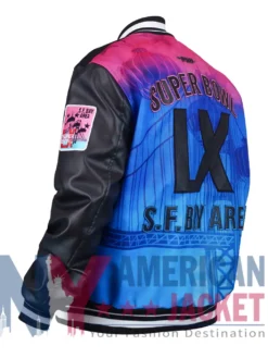Super Bowl Black LX Varsity 2026 Jacket