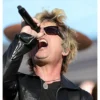 Super Bowl LX Green Day Black Leather Jacket