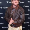 Super Bowl LX Logan Paul Distressed Leather Jacket