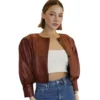 Super Bowl Madelyn Cline Leather Jacket