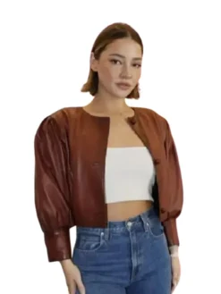 Super Bowl Madelyn Cline Leather Jacket