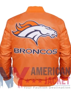 Super Denver Bowl Broncos Orange Satin Jacket