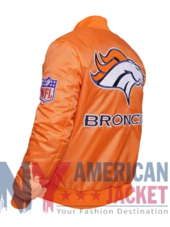 Super Denver Bowl Broncos Satin Orange Jacket