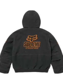 Supreme Fox Racing Denim Hooded Work Jacket