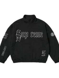 Supreme Old English Black Track Jacket