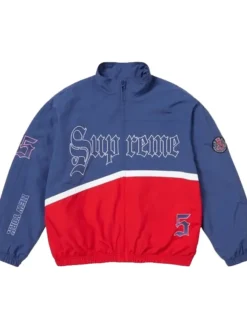 Supreme Old English Blue Track Jacket