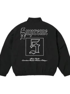 Supreme Old English Track Black Jacket