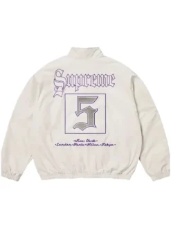 Supreme Old English Track White Jacket