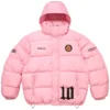 Supreme Umbro Pink Puffer Hooded Jacket