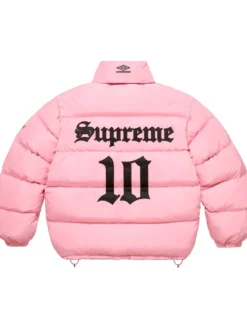 Supreme Umbro Pink Puffer Jacket