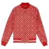 Supreme x Louis Vuitton Leather Baseball Jacket