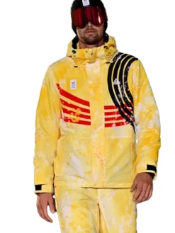 Team Belgium winter olympics yellow jacket