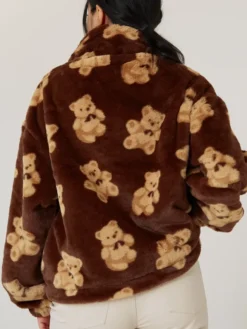 Teddy Bear Fur Sherpa Zip Jacket