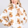 Teddy Bear Sherpa Fur Zip Jacket
