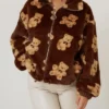 Teddy Sherpa Bear Fur Zip Jacket
