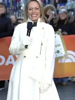 The Today Show 2026 Dylan Dreyer Asymmetrical Wool Coat