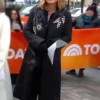 The Today Show Jenna Bush Hager Charcoal Gray Floral Coat