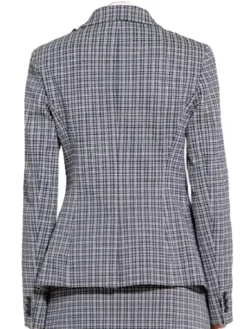 Alternative view of The View Joy Behar Gray Plaid Blazer