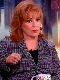 The View Joy Behar Gray Plaid Blazer