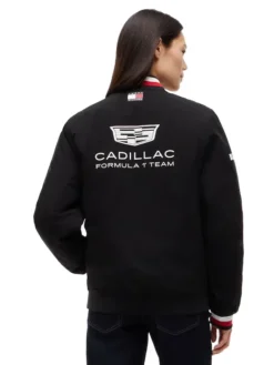 Tommy Hilfiger x Cadillac F1 Black Bomber Jacket