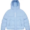 Trapstar Puffer Hooded Blue Jacket