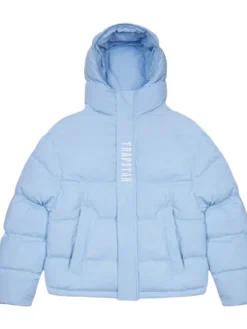 Trapstar Puffer Hooded Blue Jacket