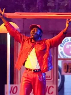 Tyler The Creator Grammy Red Leather Jacket
