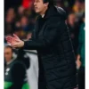 Unai Emery Black Puffer Hooded Coat