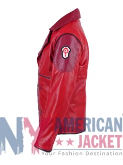 VI Arcane Red Leather Jacket