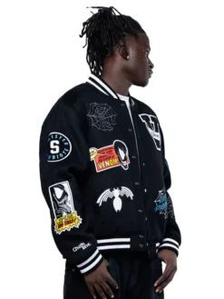 Venom black varsity Jacket