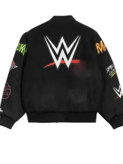WWE 2026 Superstar Varsity Black Jacket