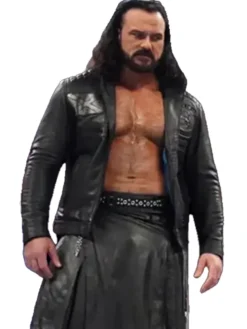 WWE Raw Drew McIntyre Black Leather Jacket