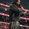 WWE Raw Drew McIntyre Black Leather Jacket For Sale