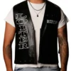 WWE X Loiter Stone Cold Leather black Vest