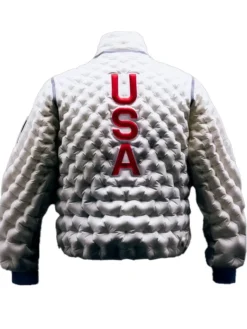 Winter Olympic Milano Cortina 2026 Team USA White Jacket For Sale