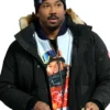 Winter Olympics 2026 Myles Garrett Black Puffer Hooded Jacket For Sale