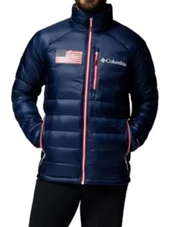 Winter Olympics Columbia Team USA Puffer Jacket